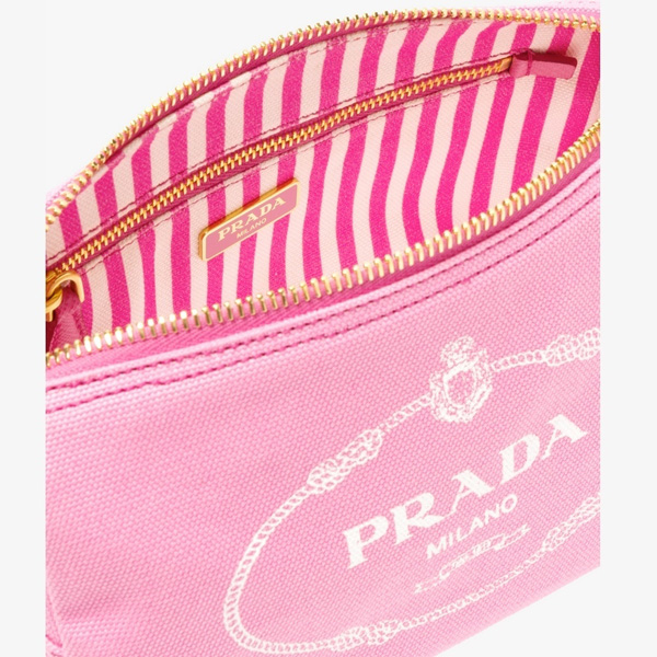 2018-19新作素敵【PRADA プラダスーパーコピー】センターに大きなプラダロゴ*コットンポーチ1NA693_20L